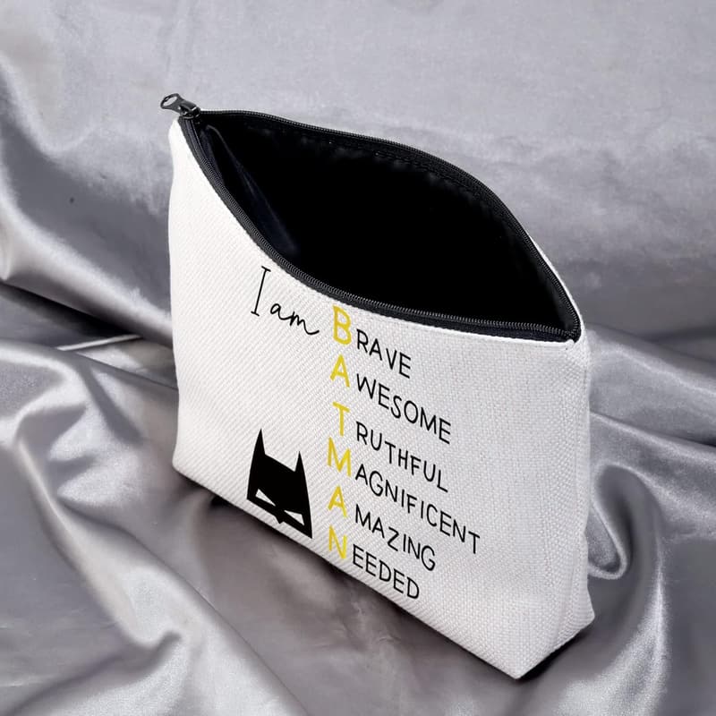 Bat Movie-Inspired Cosmetic Bag for Bat Lovers