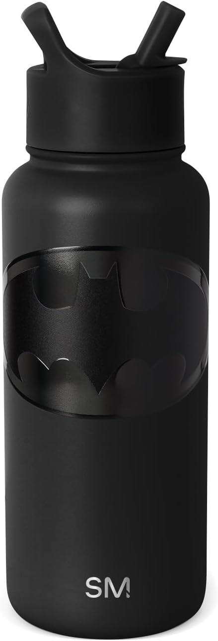 Batman Insulated Water Bottle with Straw Lid - 32oz