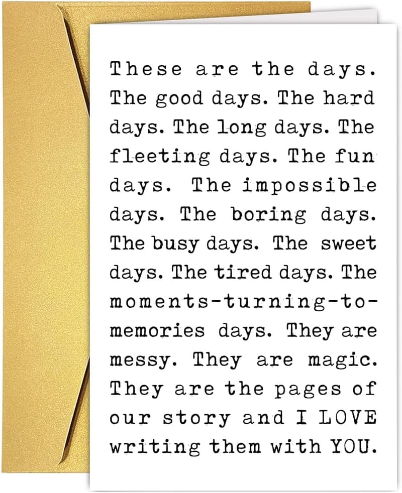 Anniversary Love Card for Couples - 
