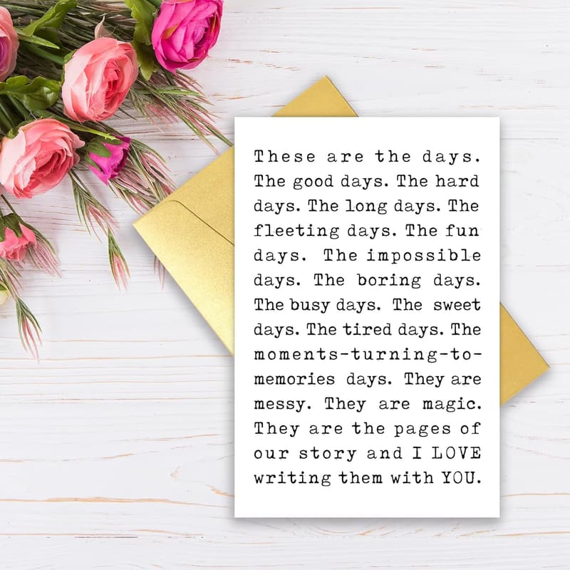 Anniversary Love Card for Couples - 