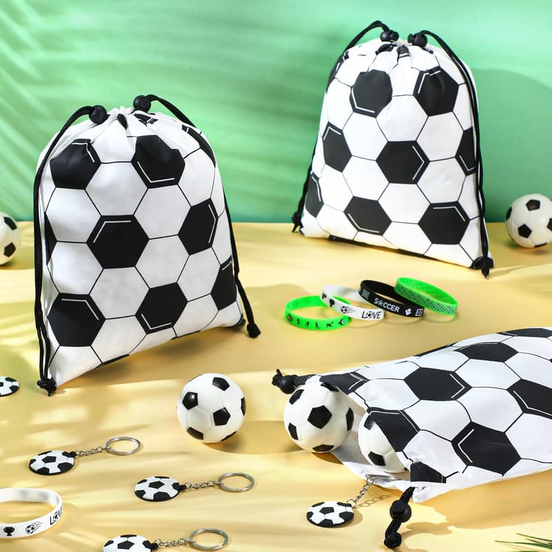Soccer Party Supplies Set for Kids - 48 Pcs Gifts & Favors