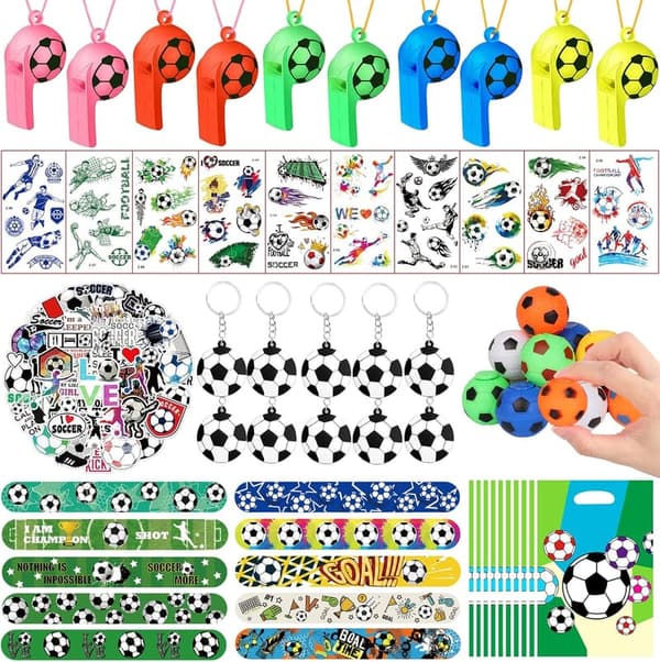 Soccer Party Favors Set for Kids - 112 PCS Fun Accessories