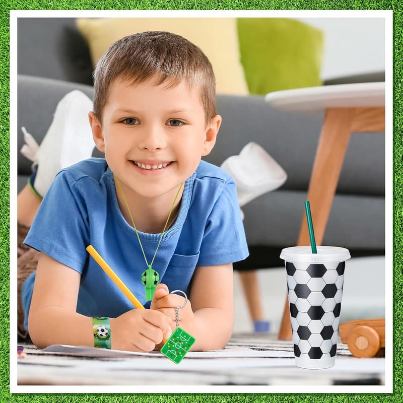 Soccer Party Favors Set – 122 Pcs Goodie Bag Fillers for Birthdays