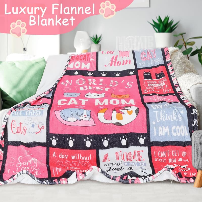Cat Mom Gift Set: 11-Piece Basket for Cat Lovers