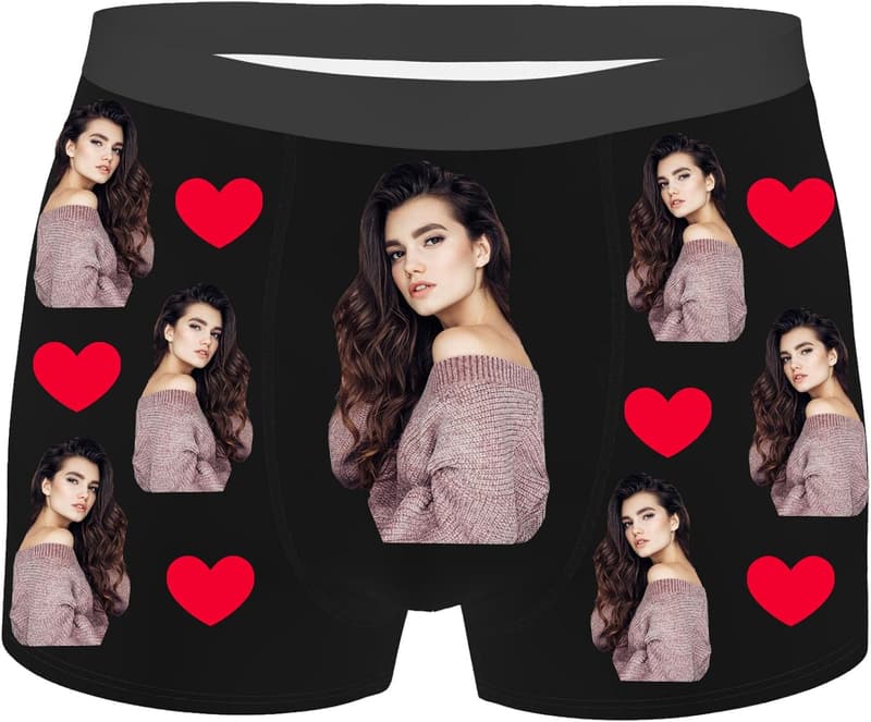 Personalized Men's Boxers with Custom Face - Fun Gift for Him