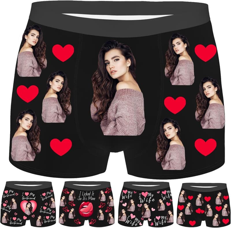 Personalized Men's Boxers with Custom Face - Fun Gift for Him