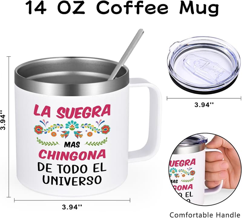 Mother's Day Stainless Steel Coffee Mug for Mother-in-Law