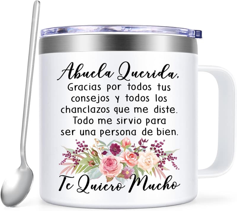 Mother's Day Gifts: Stainless Steel Coffee Mug for Grandma (14oz)