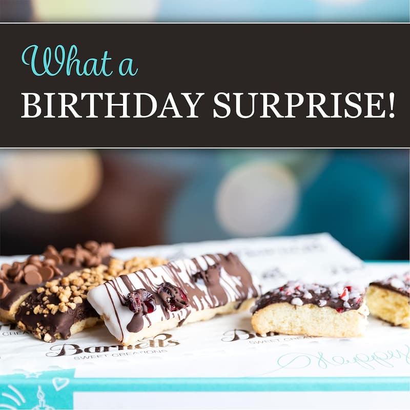 Gourmet Chocolate Biscotti Gift Basket for Birthdays