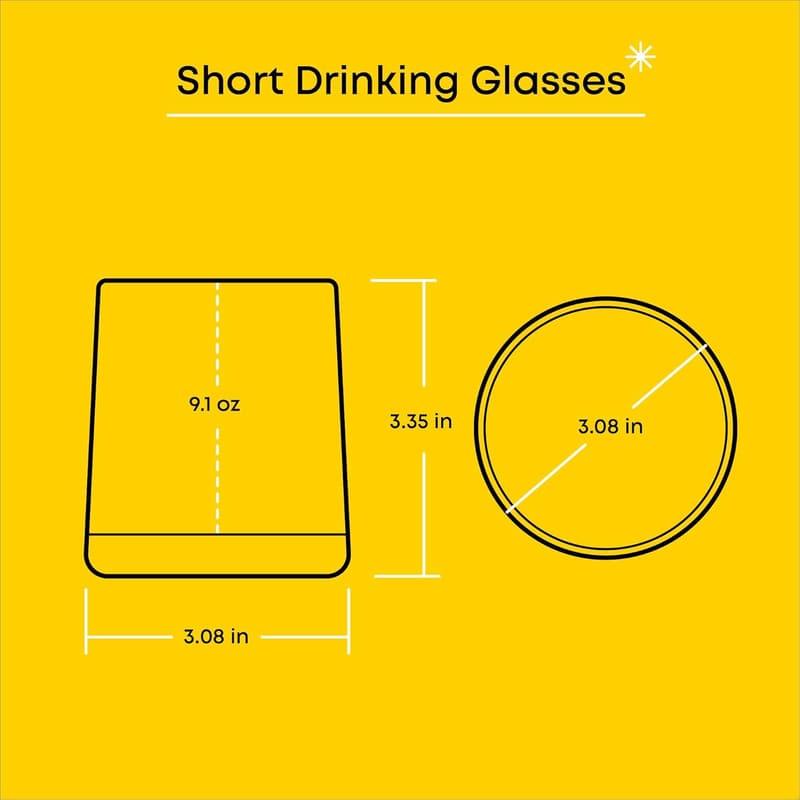 Star Wars The Mandalorian Short Drinking Glasses Set of 4