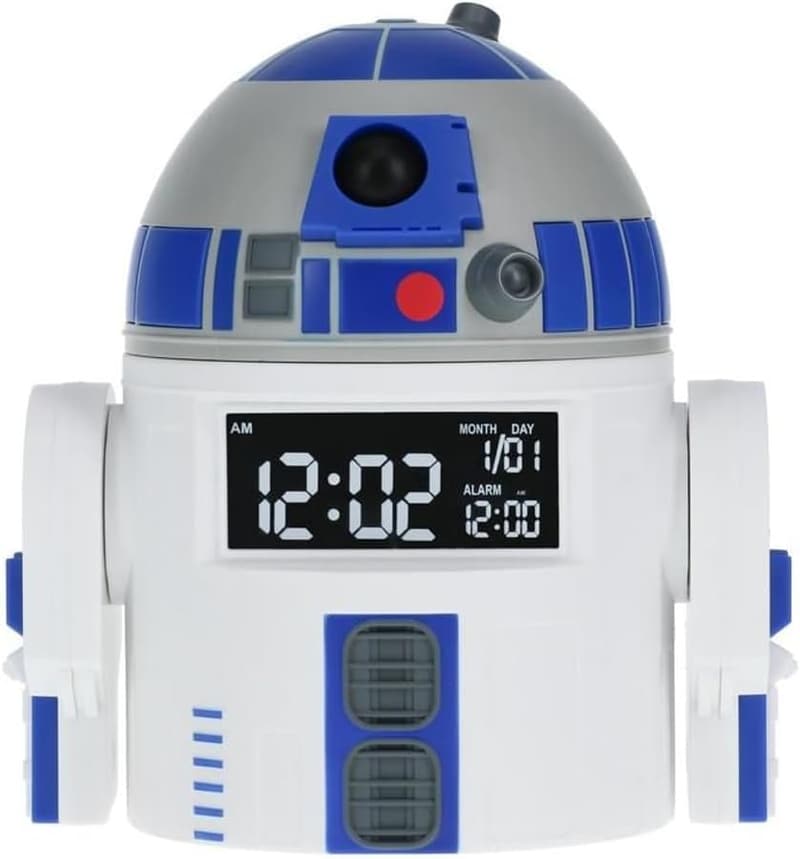 R2D2 Alarm Clock for Star Wars Fans - 13 cm Tall, USB Included