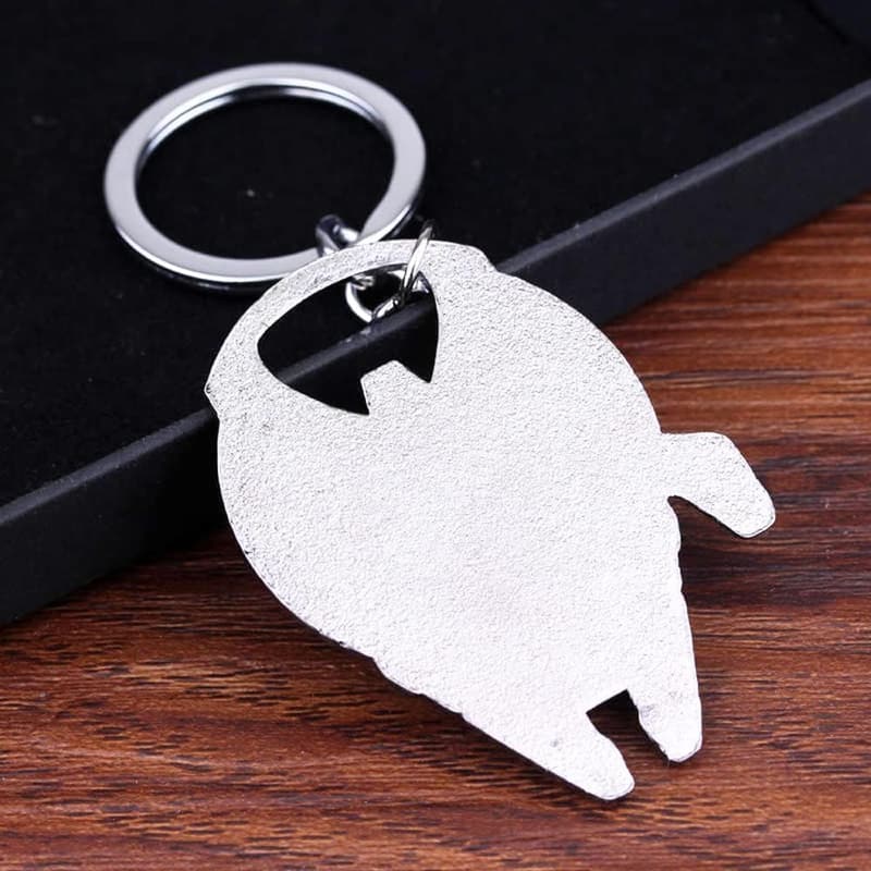 Millennium Falcon Pewter Bottle Opener Keychain