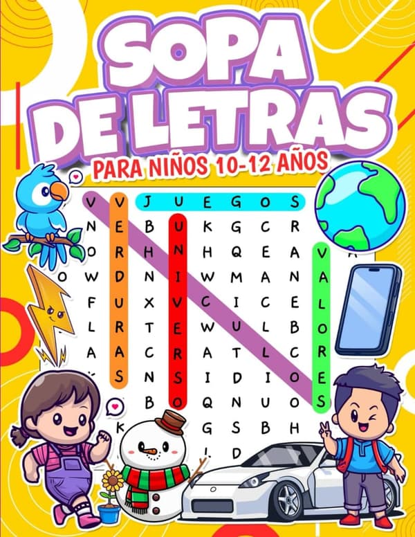 Word Search Puzzles for Kids Ages 10-12: 50 Themes for Fun Learning