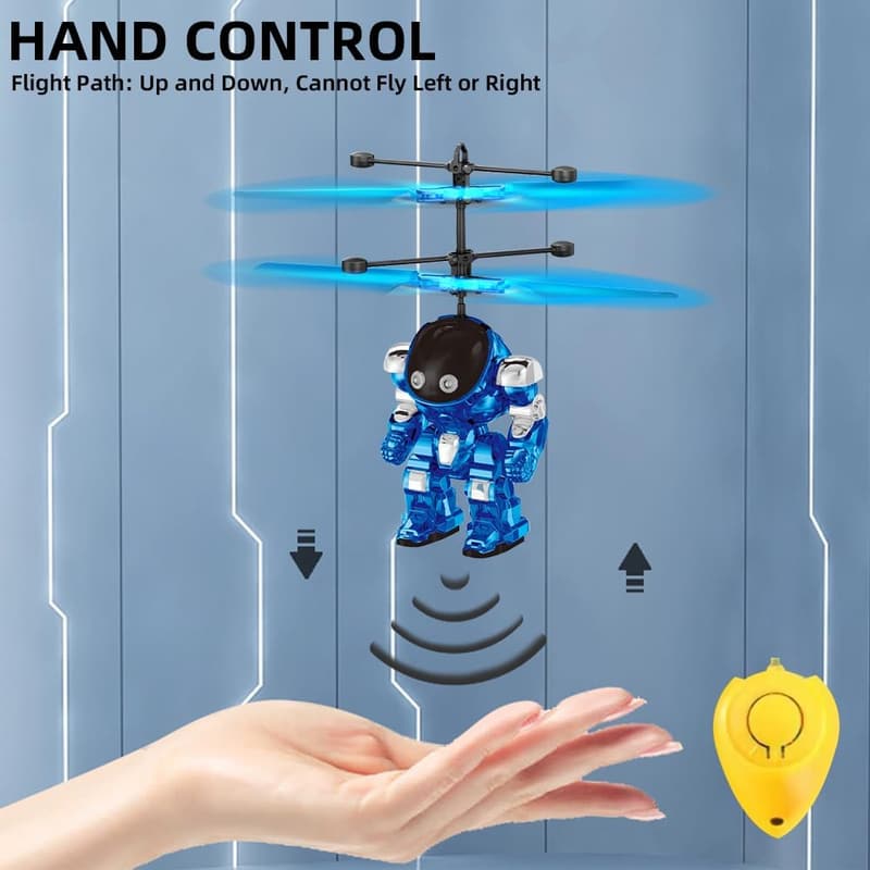 Induction Helicopter Drone Toy for Boys Ages 8-13 - Blue