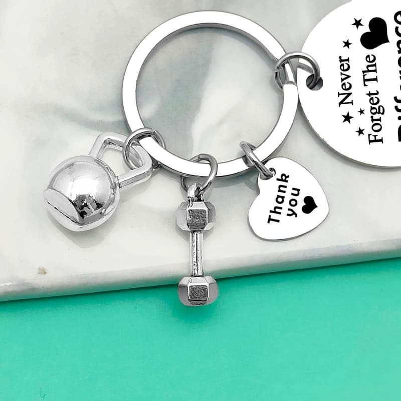 Fitness Trainer Appreciation Keychain Gift for Coaches