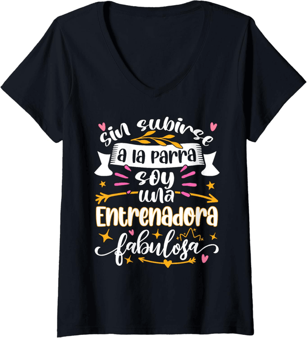 Fun Women's Personal Trainer V-Neck T-Shirt