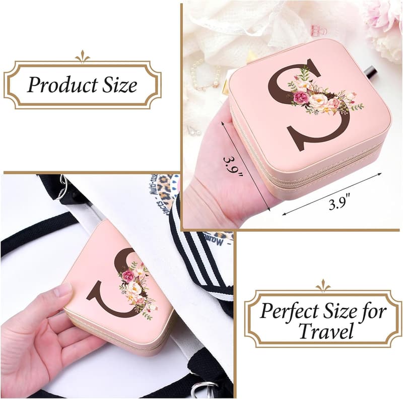 Personalized Travel Jewelry Case for Women - Ideal Mother's Day Gift