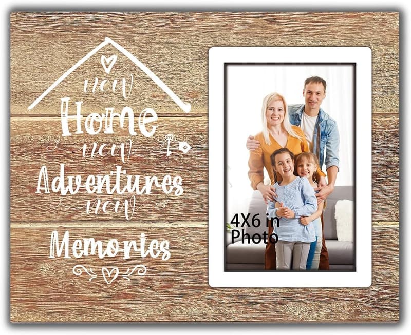 Housewarming Gift: 4x6 Photo Frame for Couples & Families