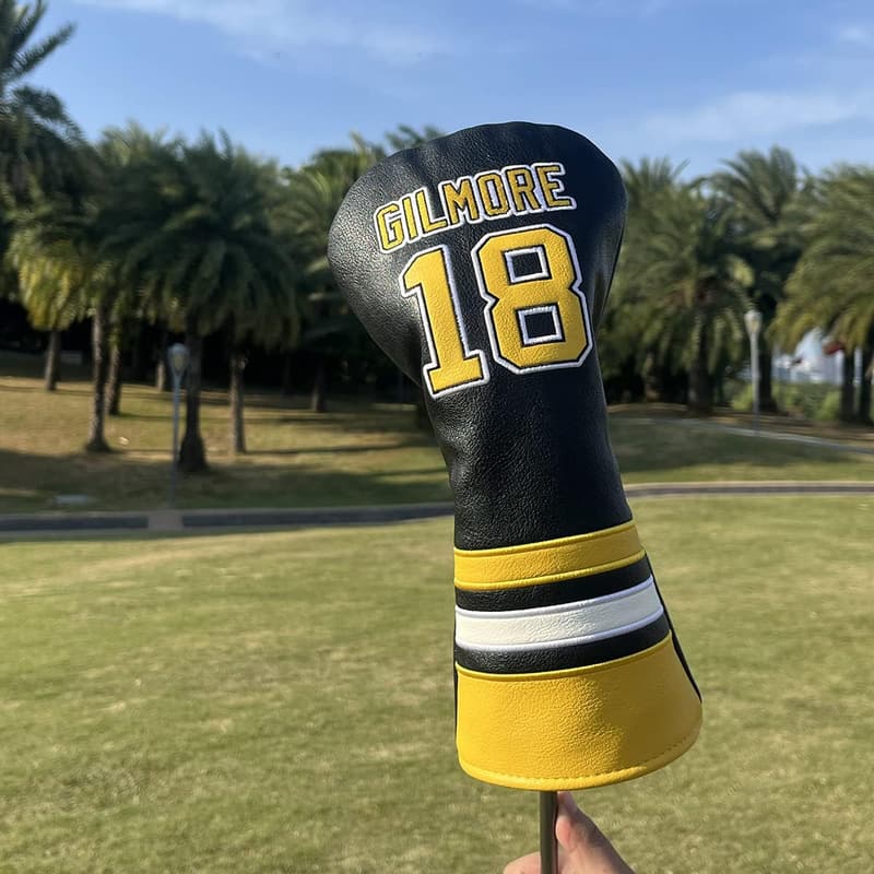 Premium Leather Golf Headcovers with Advanced Embroidery & Tags