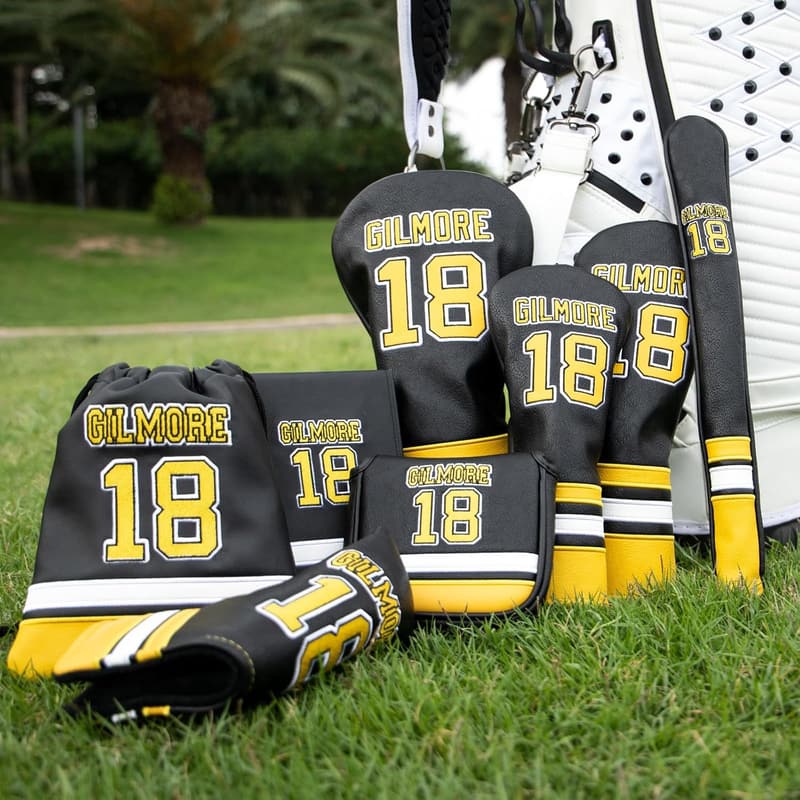 Premium Leather Golf Headcovers with Advanced Embroidery & Tags