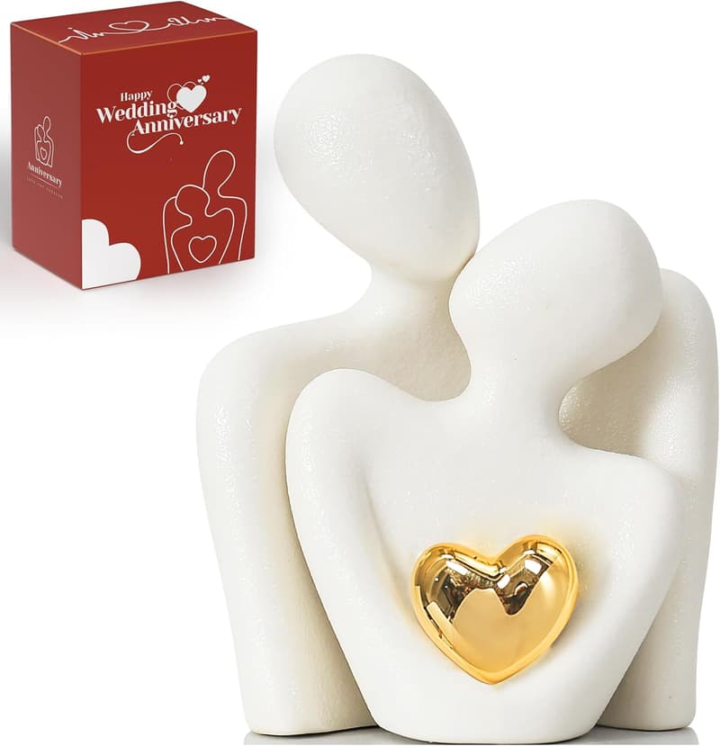 Couples Mini Abstract Statue - Romantic Home Decor