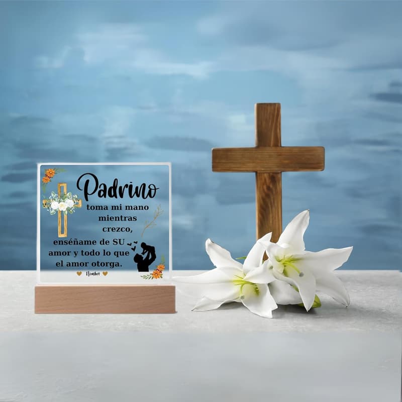 Father's Day Personalized Acrylic Keepsake for Godparents