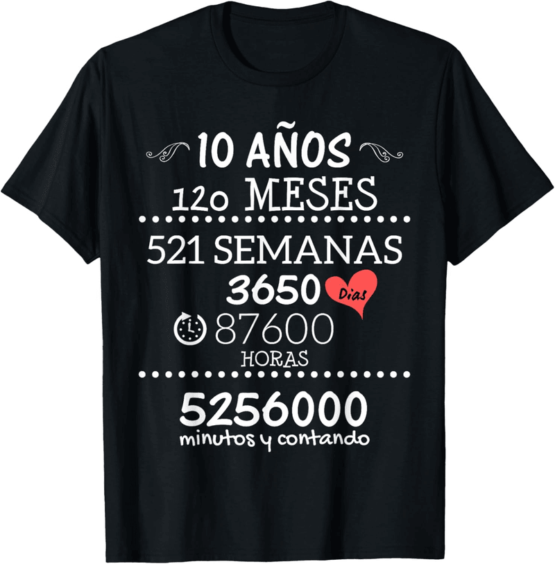 10th Anniversary T-Shirt Gift