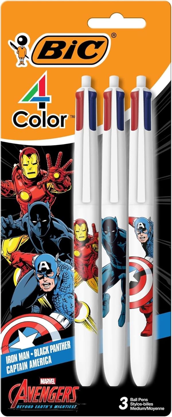 Marvel Avengers 4-Color Retractable Ballpoint Pen, 1-Count