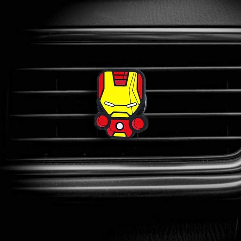 Superhero Air Vent Decoration Set - Marvel/DC Clips for Cars & Home