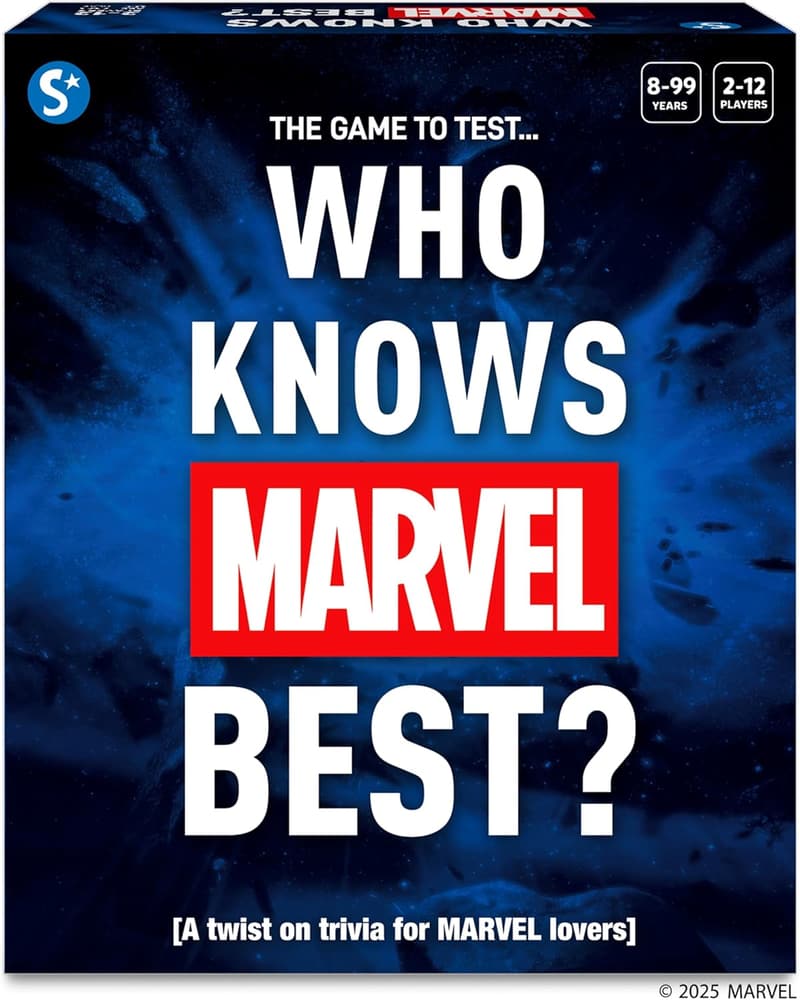 Marvel Quiz Card Game - Family Fun for Ages 8+