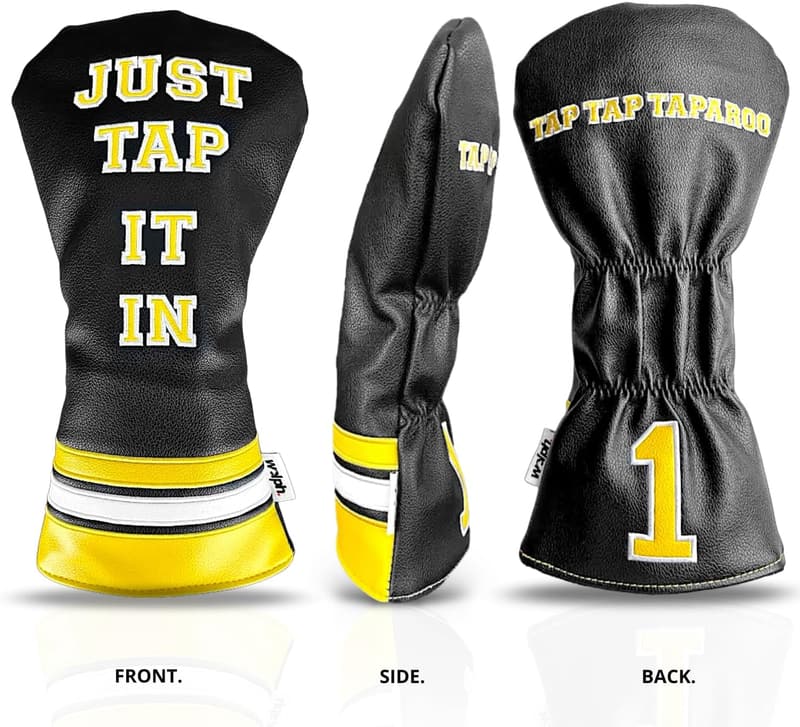 Funny Personalized Golf Club Headcovers - Premium Leather