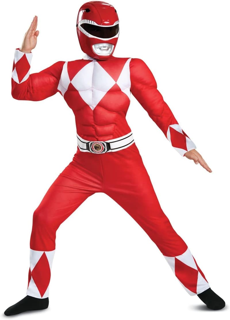 Power Rangers Red Ranger Muscle Costume with Mask
