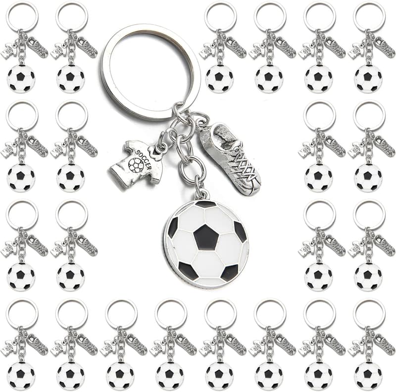 Soccer Party Favors - 20PCS Keychains for Sports Events