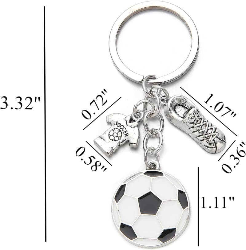 Soccer Party Favors - 20PCS Keychains for Sports Events