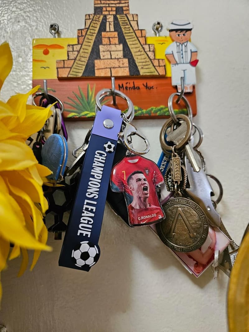 Cristiano Ronaldo Keychain - Smiling Soccer Star Gift