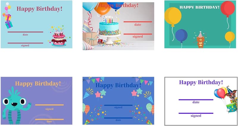 Bilingual Birthday Certificate Card (English & Spanish)
