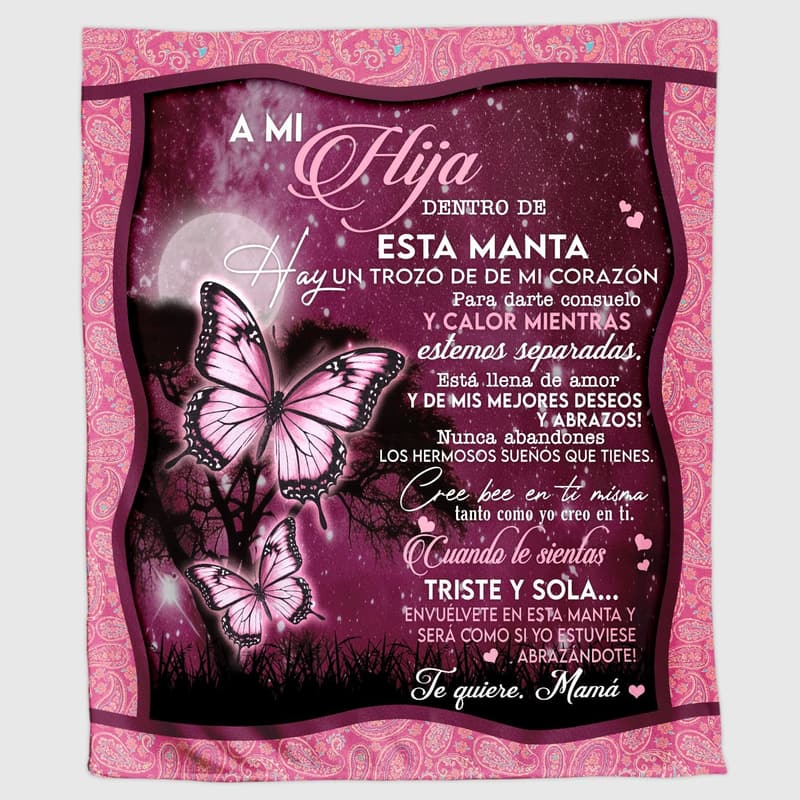Mother's Day & Christmas Daughter Blanket (Butterfly, S/M/L/XL)