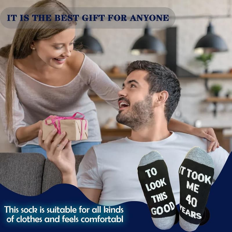 Birthday Gift Socks for Men - Fun Game Theme