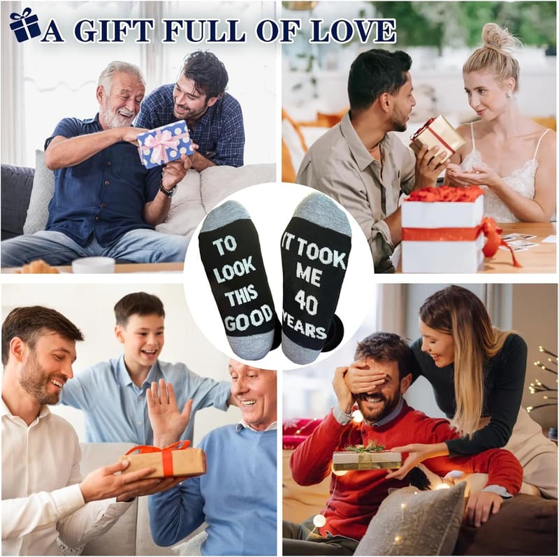 Birthday Gift Socks for Men - Fun Game Theme