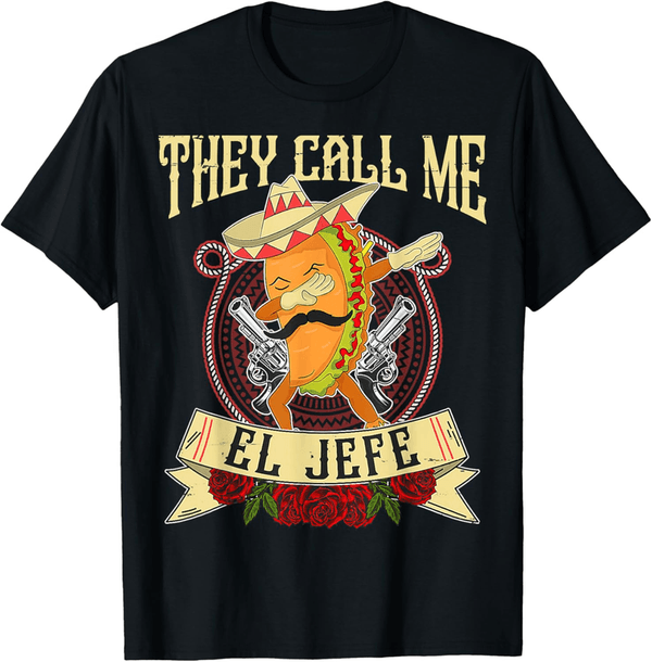 El Jefe Taco Dabbing T-Shirt for Men