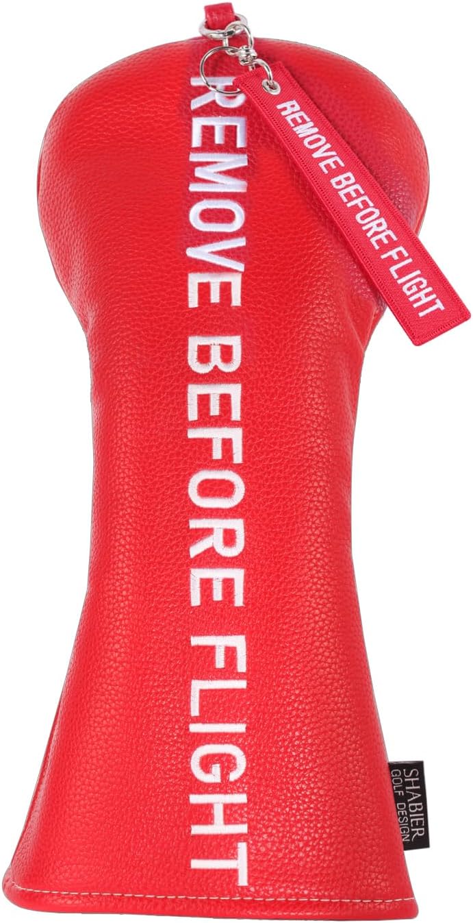 Golf Head Cover with Remove Before Flight Design