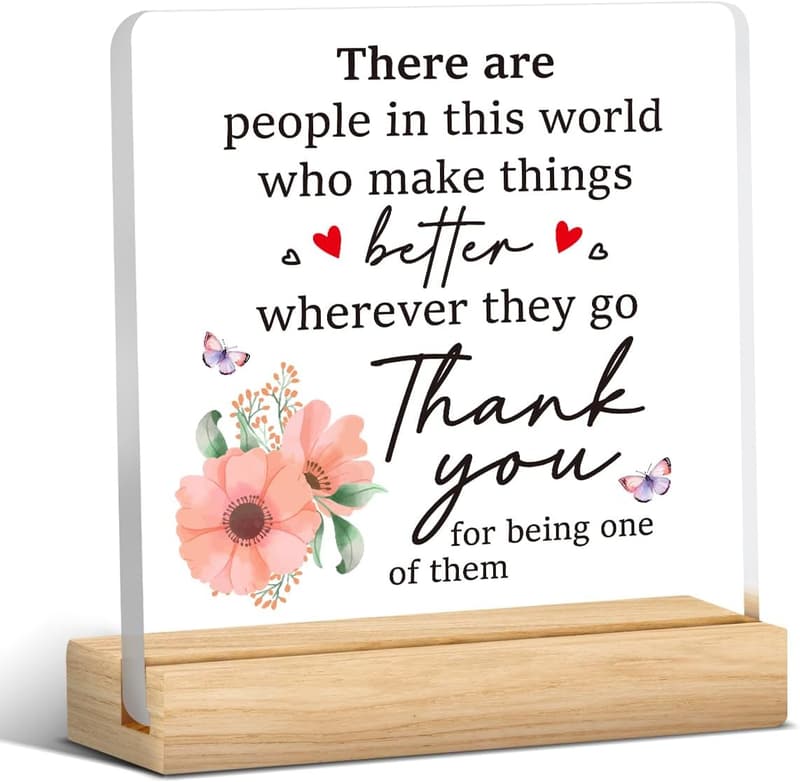 Mother's Day Acrylic Plaque - Thank You Gift for Mom