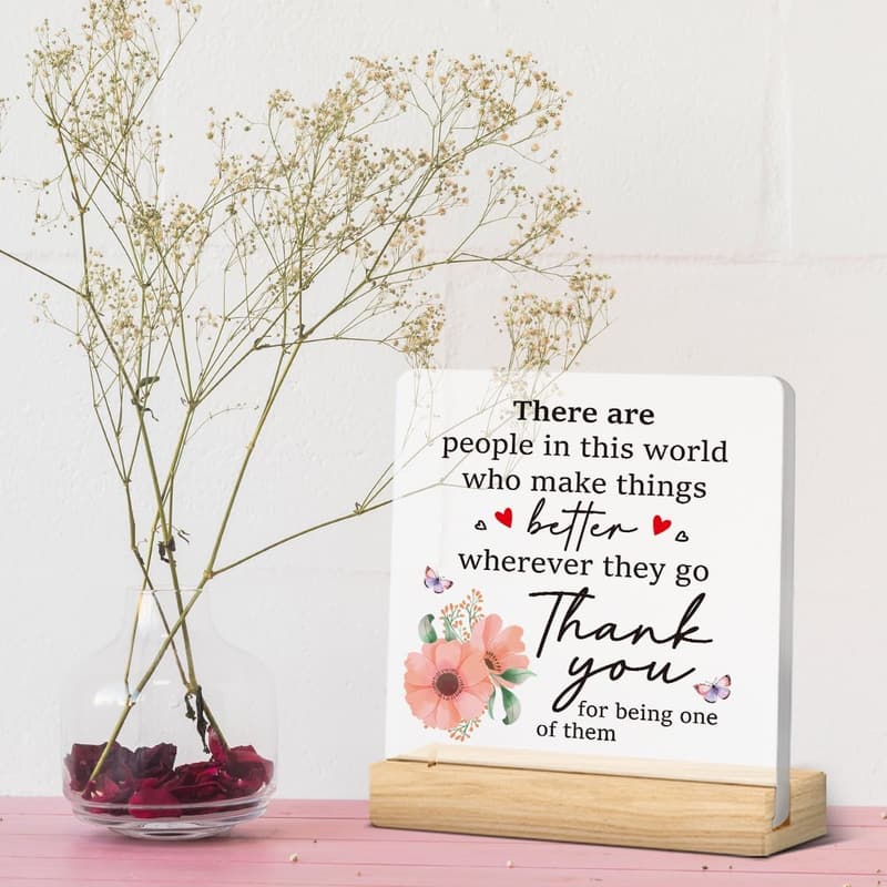 Mother's Day Acrylic Plaque - Thank You Gift for Mom