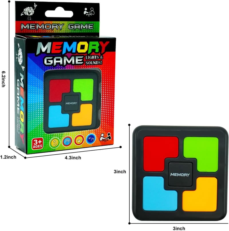Handheld Memory Game for Kids Ages 8-12 - Perfect Birthday Gift
