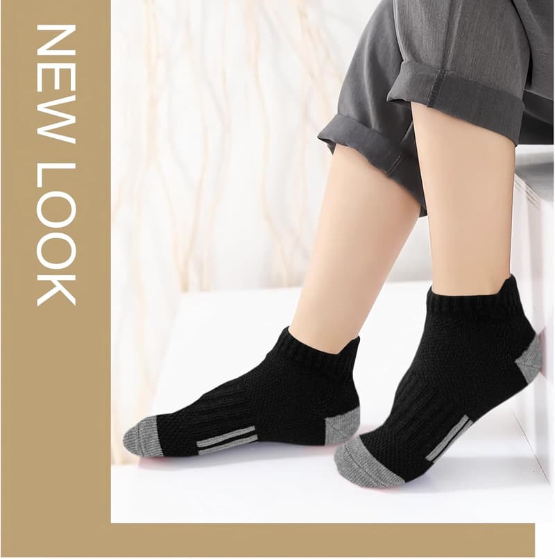 Boys' Athletic Ankle Socks - 12 Pairs Low Cut for Kids