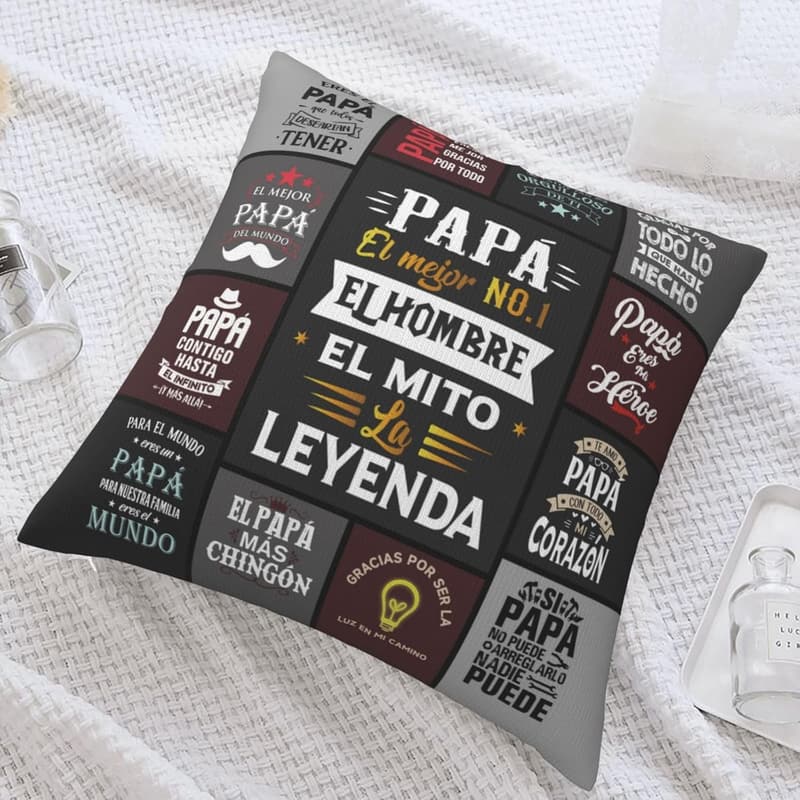 Father's Day Throw Pillow Cover for Mexican Dads - 18