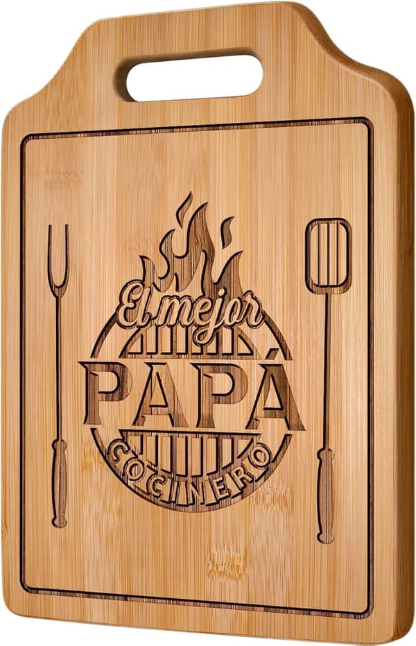 Father's Day Personalized Engraved Bamboo Cutting Board