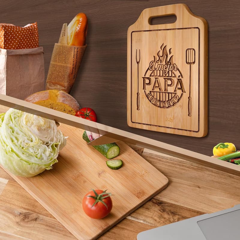 Father's Day Personalized Engraved Bamboo Cutting Board