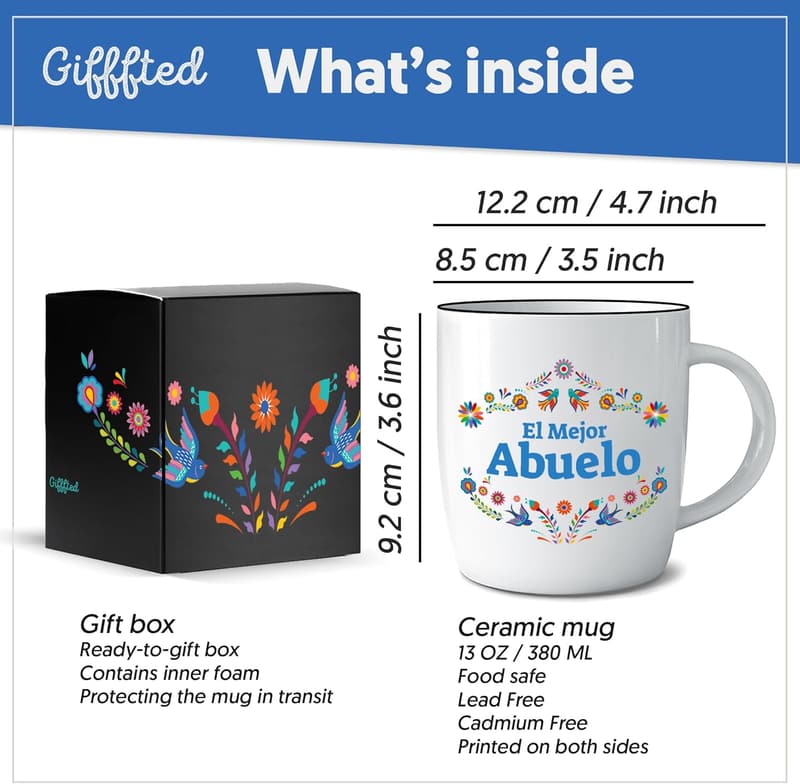 Best Grandpa Coffee Mug - Ceramic Cup for Father's Day