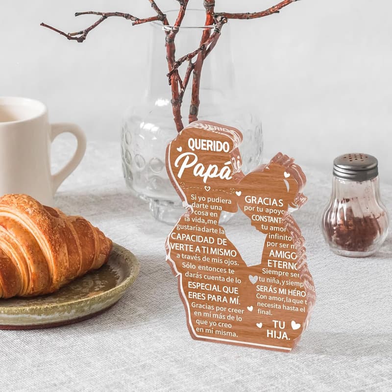 Father's Day Acrylic Keepsake Plaque for Dad from Daughter